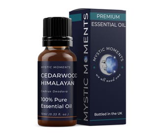 Mystic Moments | Cedarwood Himalayan Essential Oil 10ml - Pure & Natural Oil for Diffusers, Aromatherapy Massage Blends Vegan GMO Free