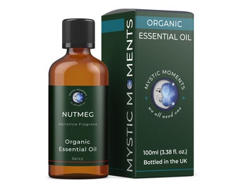 Nutmeg Organic Essential Oil - 100% Pure - 100ml