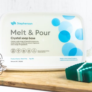 Melt and Pour Soap Base - Crystal Natural High Foam SLS & SLES Free - 6Kg
