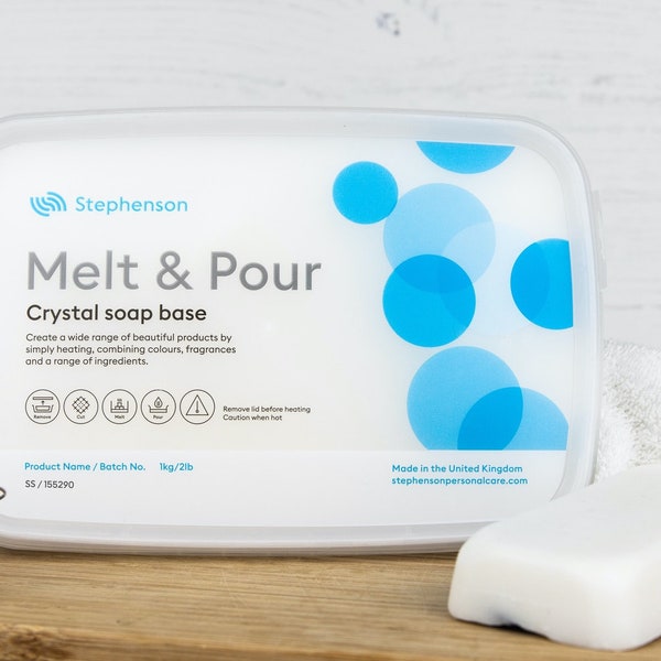 Melt and Pour Soap Base - Festes Shampoo SLS FREE - 1Kg