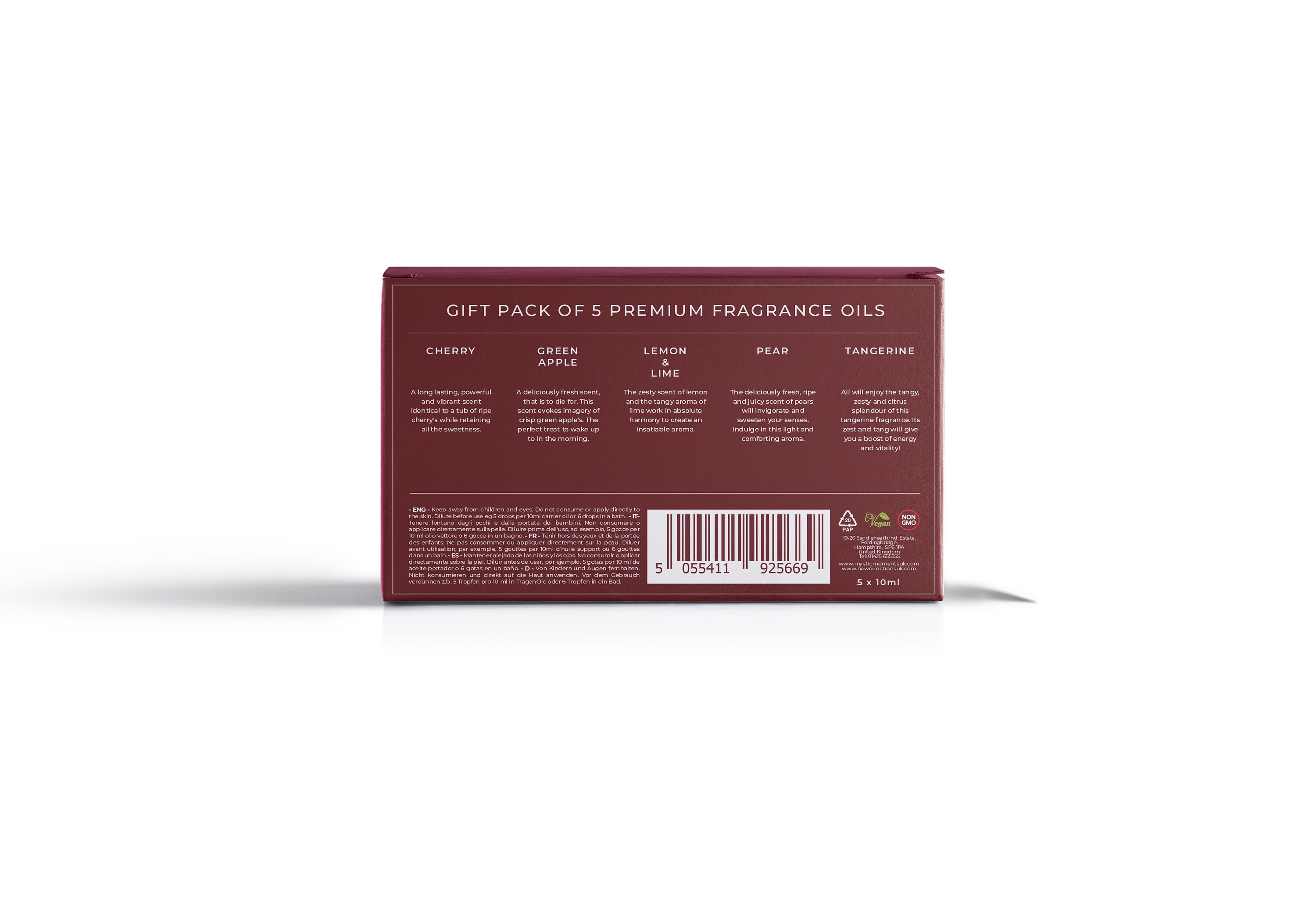  Mystic Moments  Fragrant Oil Starter Pack - Orchard Fruits - 5  x 10ml : Health & Household