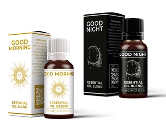 Good Morning - Good Night Essential Oil Blend Twin Pack (2x10ml)