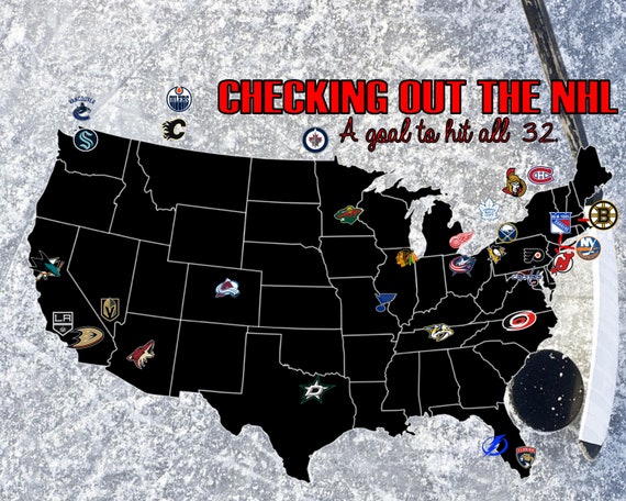 NHL Map, Teams