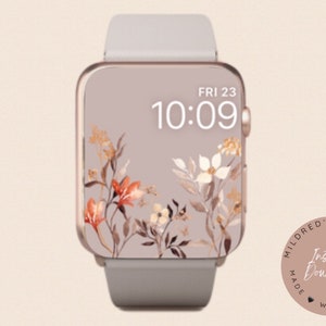 Dried Flowers Minimal Apple Watch Wallpaper, Watch Background , Beautiful Minimalist Apple Watch Accessories, Apple Watch Face Design