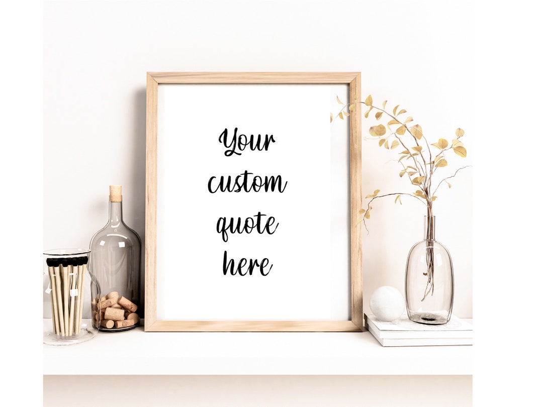 Personalised Printable Wall Art, Custom Print Create Your Own Wall Art