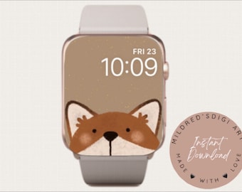 Visage de renard - Fond d'écran pour Apple Watch