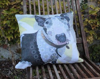 British Bull Terrier cushion