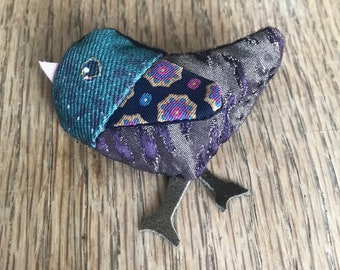 Starling brooch