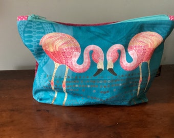 Flamingo make-up tasje