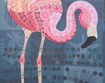 Flamingo print