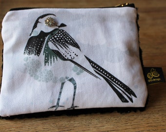 Pied Wagtail purse