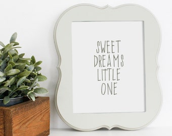 Baby Nursery Wall Art - Sweet Dreams Little One Artwork - Nursery Art Print -  Newborn Baby Nursery Art - Gender Neutral Wall Decor