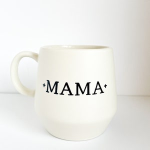 Mama Mug Cream Ceramic Mama Mug Coffee Mug for Mom Mug for Mom Mug for Mothers Motherhood Gift New Mom Gift image 2