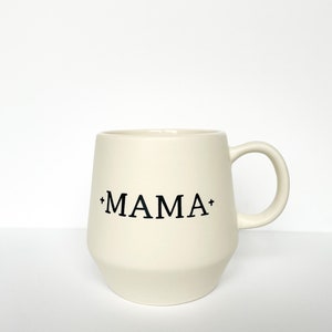 Mama Mug Cream Ceramic Mama Mug Coffee Mug for Mom Mug for Mom Mug for Mothers Motherhood Gift New Mom Gift image 3