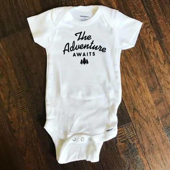 adventure awaits onesie