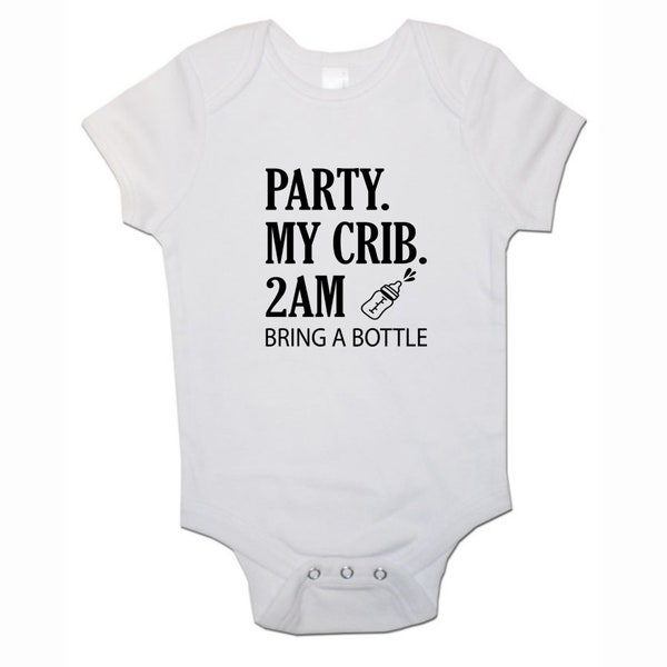 Party at My Crib 2am Bring a Bottle Etsy