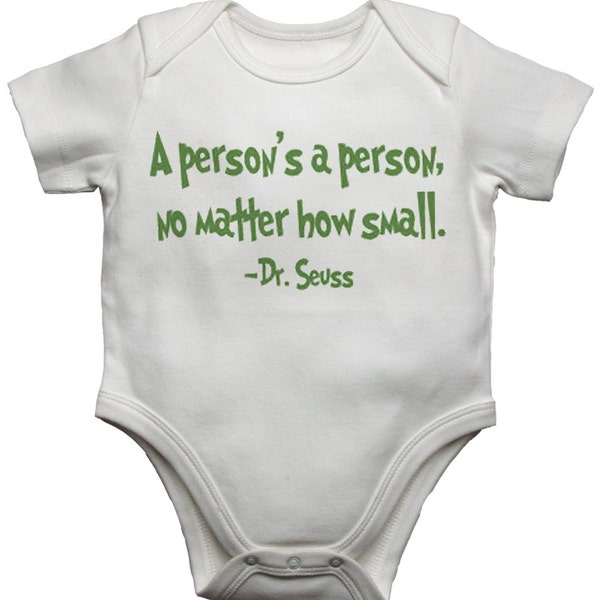 A Persons a A Person No Matter How Small New Funny Personalised Baby/Toddler Vest, Great Newborn Gift - Bodysuit/Grow