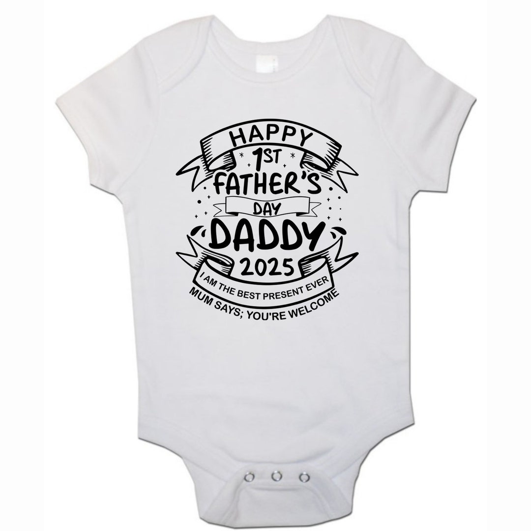 Happy 1st Fathers Day Daddy 2025 Daddy's Game Day Buddy Etsy