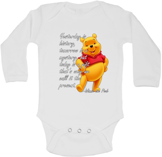 Winnie The Pooh Beautiful Quote Funny Babygrow Baby vest Bodysuit Gift Present