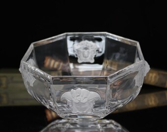 Rosenthal Versace Crystal Salad Bowl - Medusa Lumière Line - Etsy