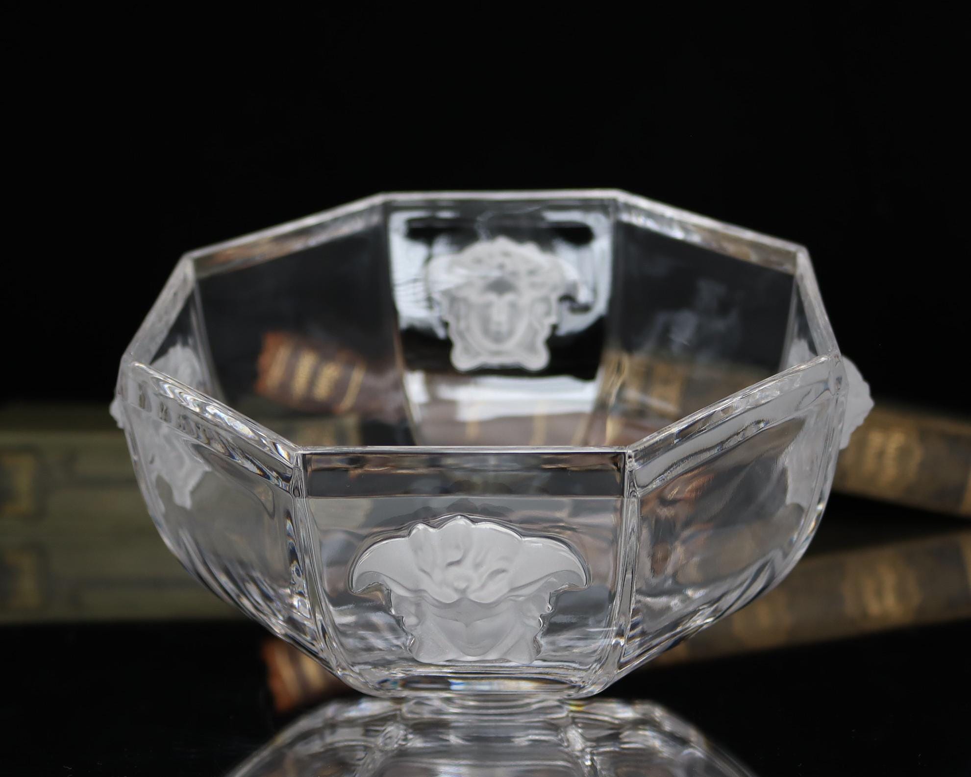 Rosenthal Versace Crystal Salad Bowl - Medusa Lumière Line - Etsy