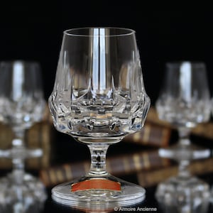 6 copas de coñac de cristal tallado - Copas de brandy pequeñas - POSCHINGER