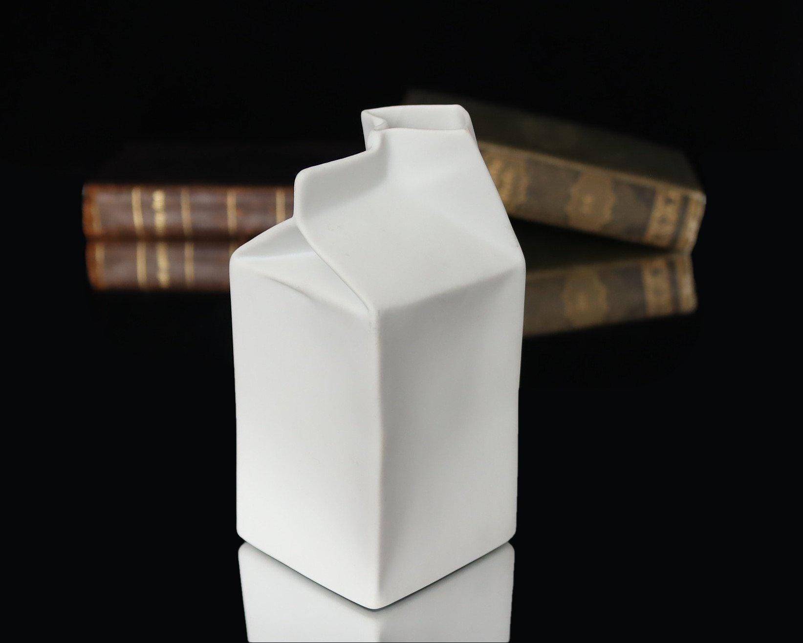 希少 Rosenthal milk carton Bisque Porcelain Vase in Milk Carton Design - ROSENTHAL Do Not