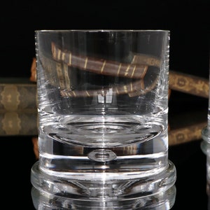 Crystal WHISKEY GLASSES with Thick Bottom - Rocks Tumblers - EISCH | Set of 2