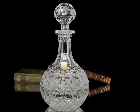 Nachtmann Kristall Karaffe Rund: Mid Century Barware
