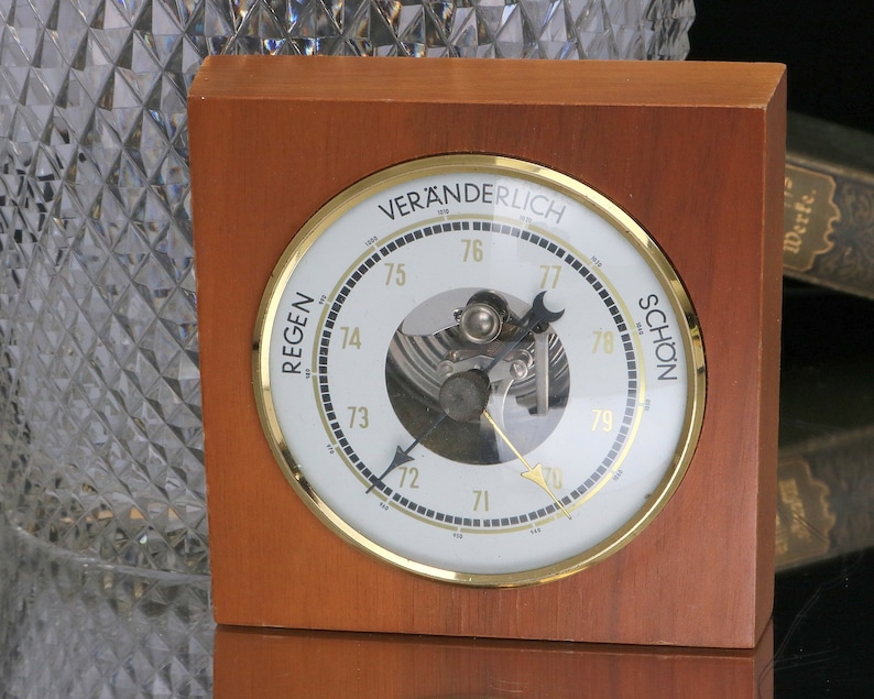 Maritime Barometer, Square Atmospheric Pressure Measuring Etsy Australia