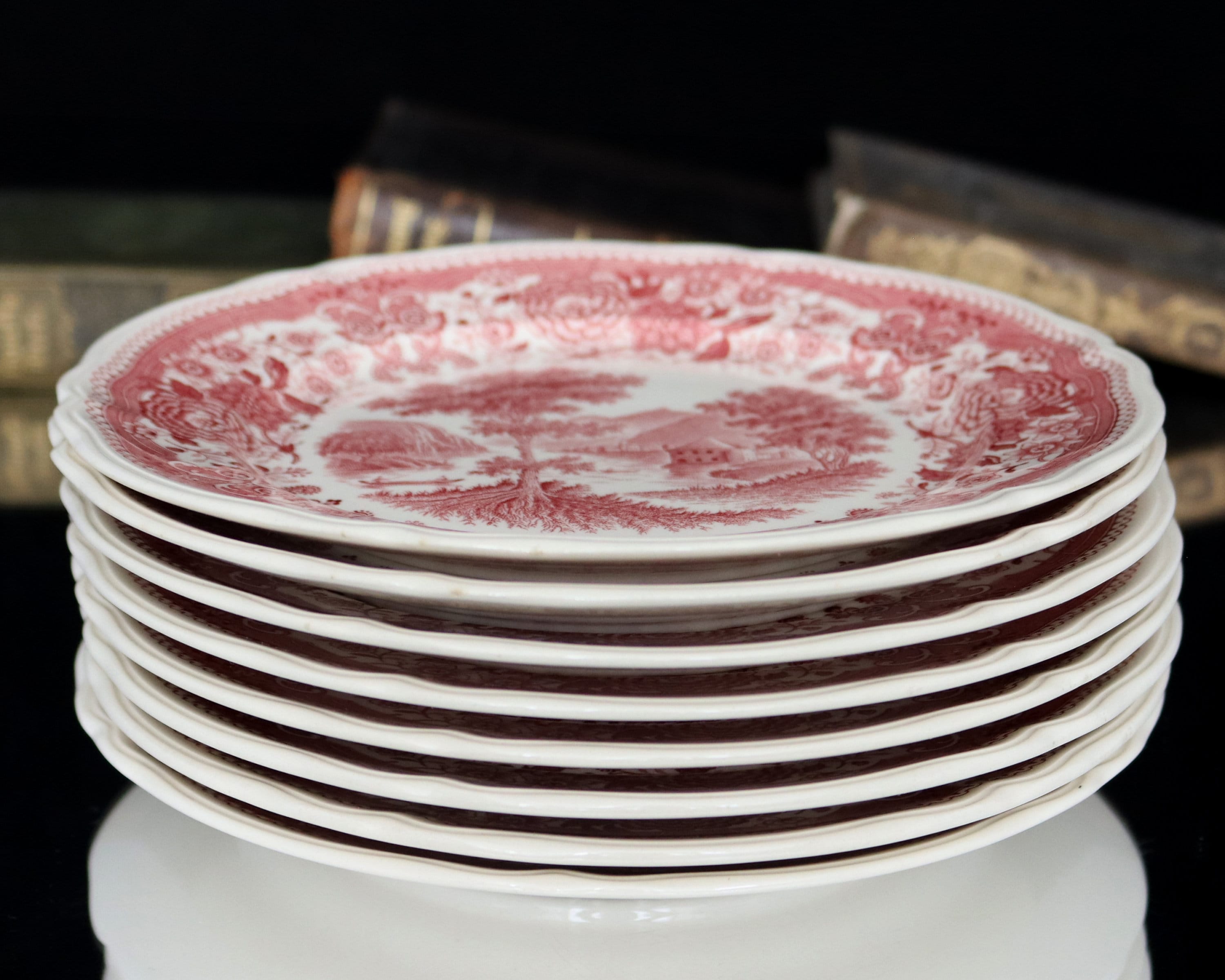 ケーキ皿 6枚セット - VILLEROY & BOCH ブルゲンラント レッド - Etsy 日本