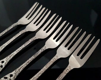 銀メッキデザートフォーク | 6本セット - Etsy 日本