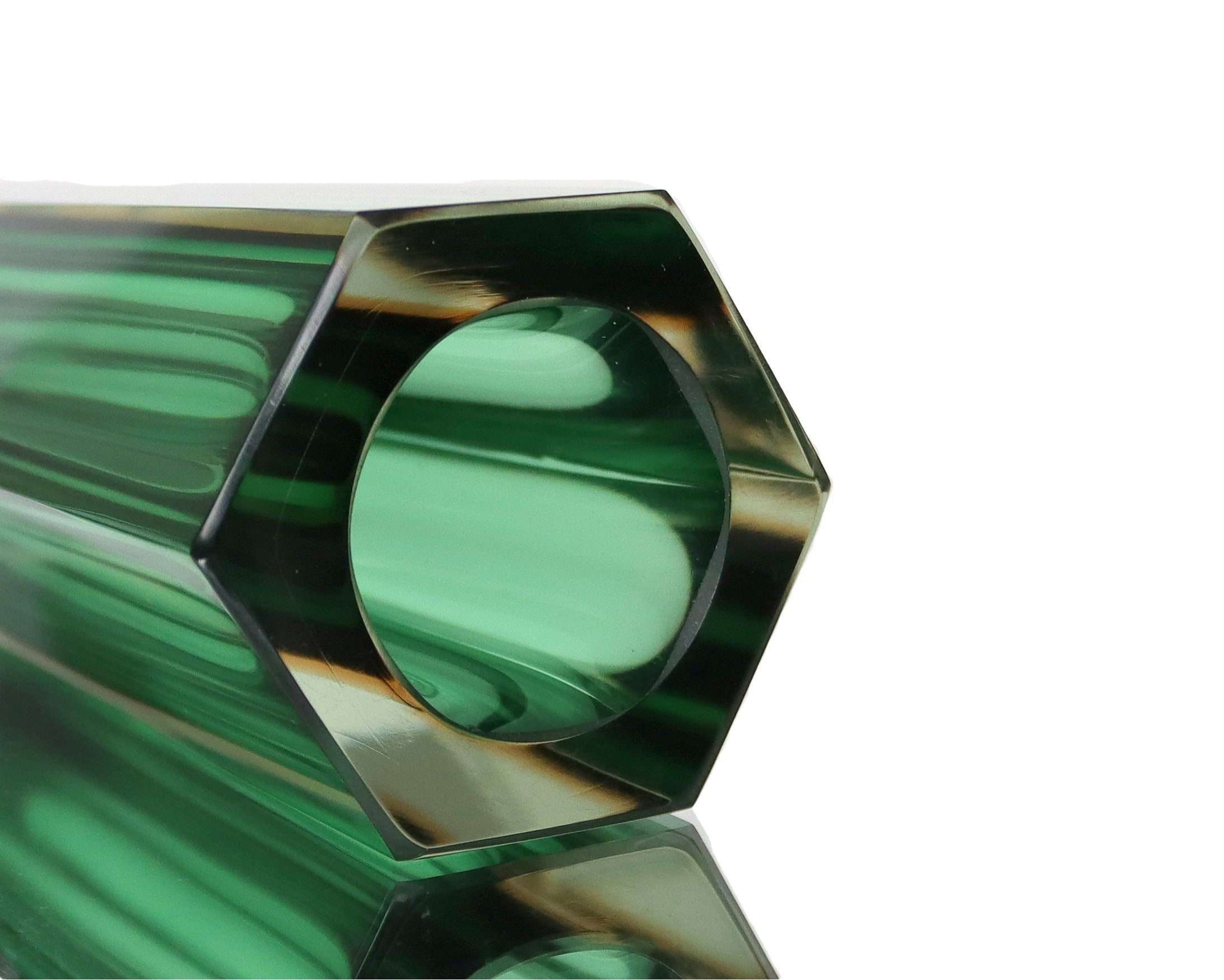 Murano Glass ムラノ カット 大型 花瓶 Murano Glass ムラノ カット 大型 花瓶 オリジナルムラノグラス