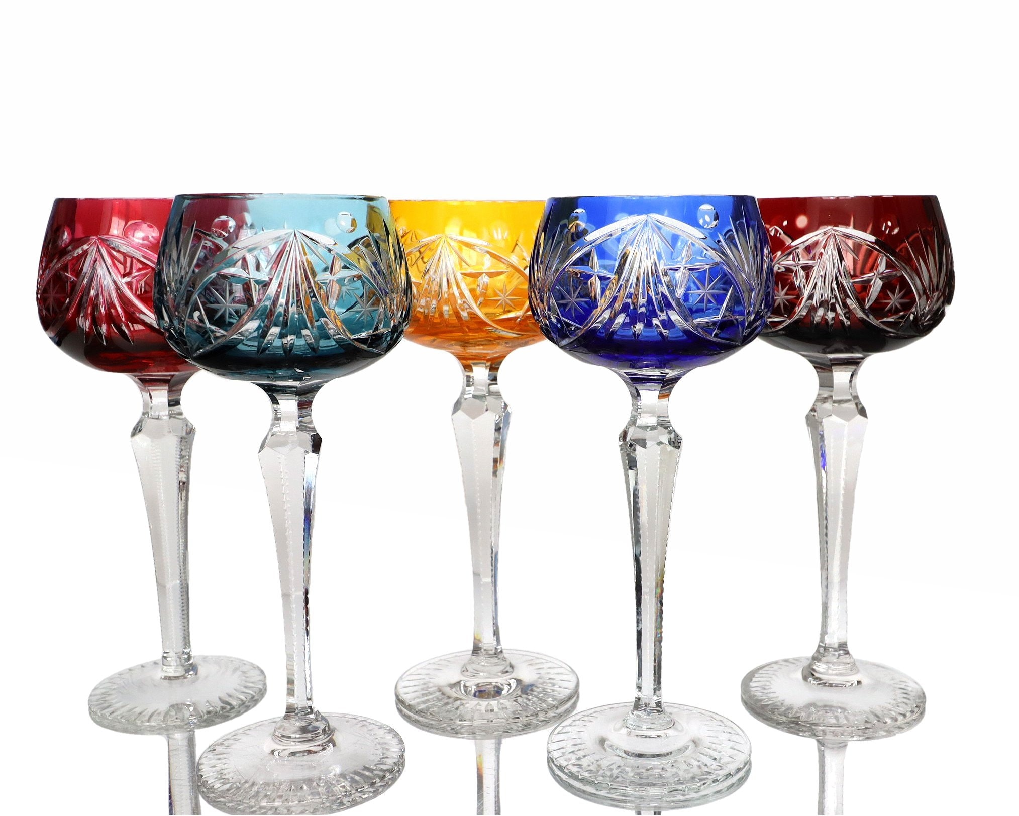 人気ブランド Crystal Colored - Glass Wine Crystal 1x - Etsy - GDR LAUSITZER, グラス・カップ・酒器