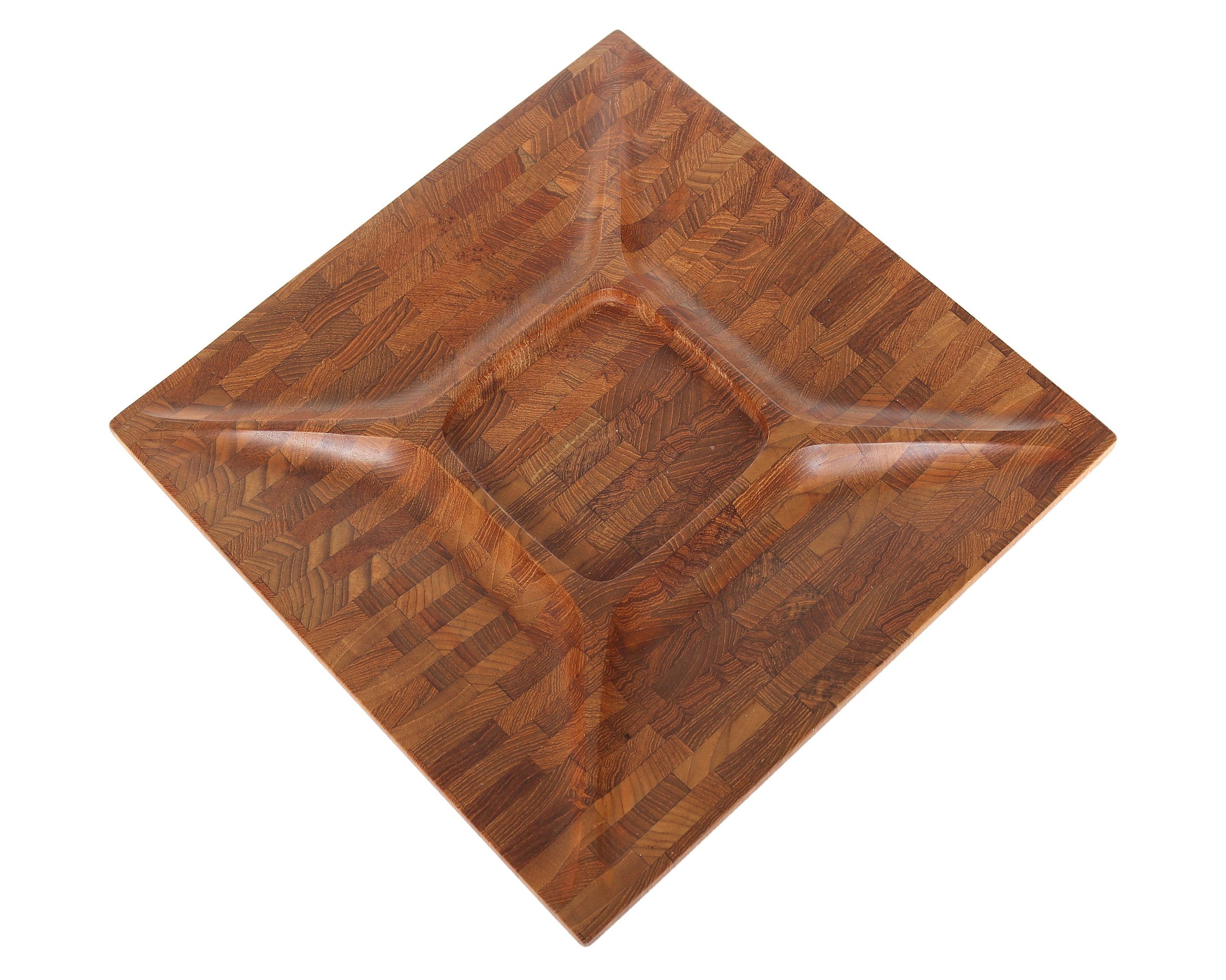 Large DIGSMED Wooden Divided Tray Made in Denmark Etsy