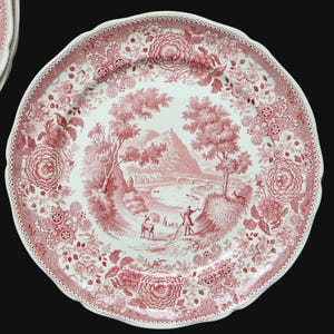 4 platos llanos grandes de Ø 25 cm - VILLEROY & BOCH Burgenland Rojo