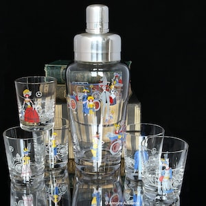 Crystal Cocktail Shaker and Glasses Set
