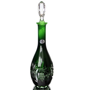 Green Crystal Decanter - ARNSTADT
