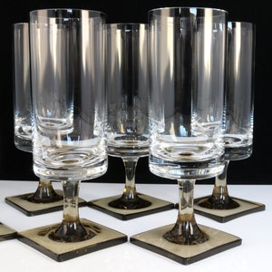 6x Crystal Aperitif Glasses - ROSENTHAL Berlin - Design by George Butler Jensen