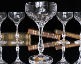 5x Kristall-Likör-Coupe-Gläser - NACHTMANN