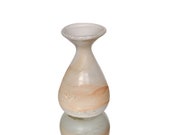 MINIATURE GLASS VASE - Amphora, Handmade, P. Molnar - Collectible Art Glass