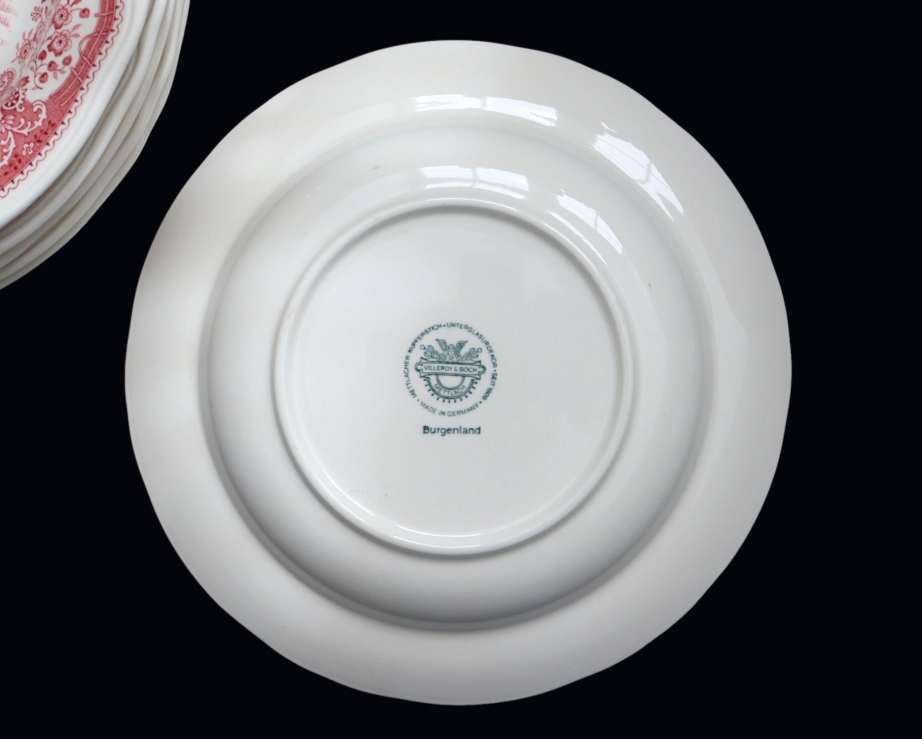 6x Large Deep Soup Plates - VILLEROY & BOCH Burgenland Red - Etsy