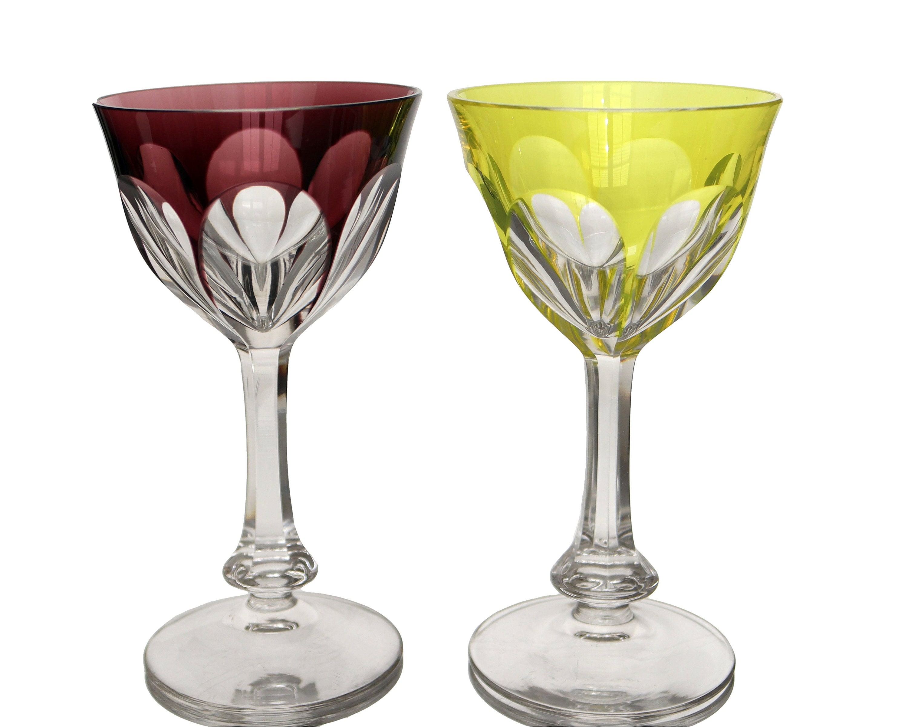 Lot De 2 Verres à Vin Moser Lady Hamilton – Cristal De Bohême 16 Cm Transparent
