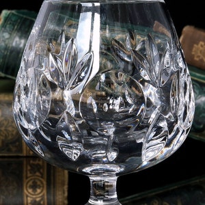 2x Crystal COGNAC GLASSES Brandy Bourbon Balloon Snifters image 7