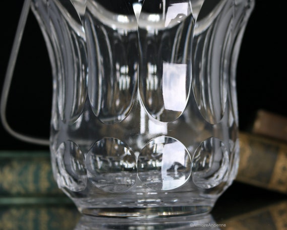 925 スターリングシルバーの台座付きクリスタルアイスバケツ - OTTO