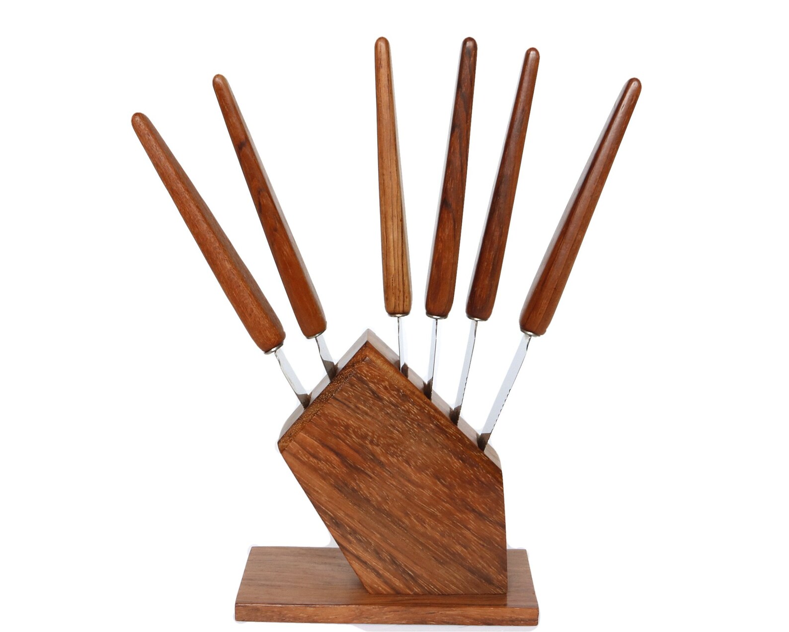 Cheese KNIFE SET With Wooden Holder Snack Knives Butter Etsy