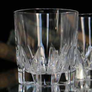 Cut Crystal WHISKEY Glasses, Truncated Cone Shape - Whisky Tumbler | Set of 2