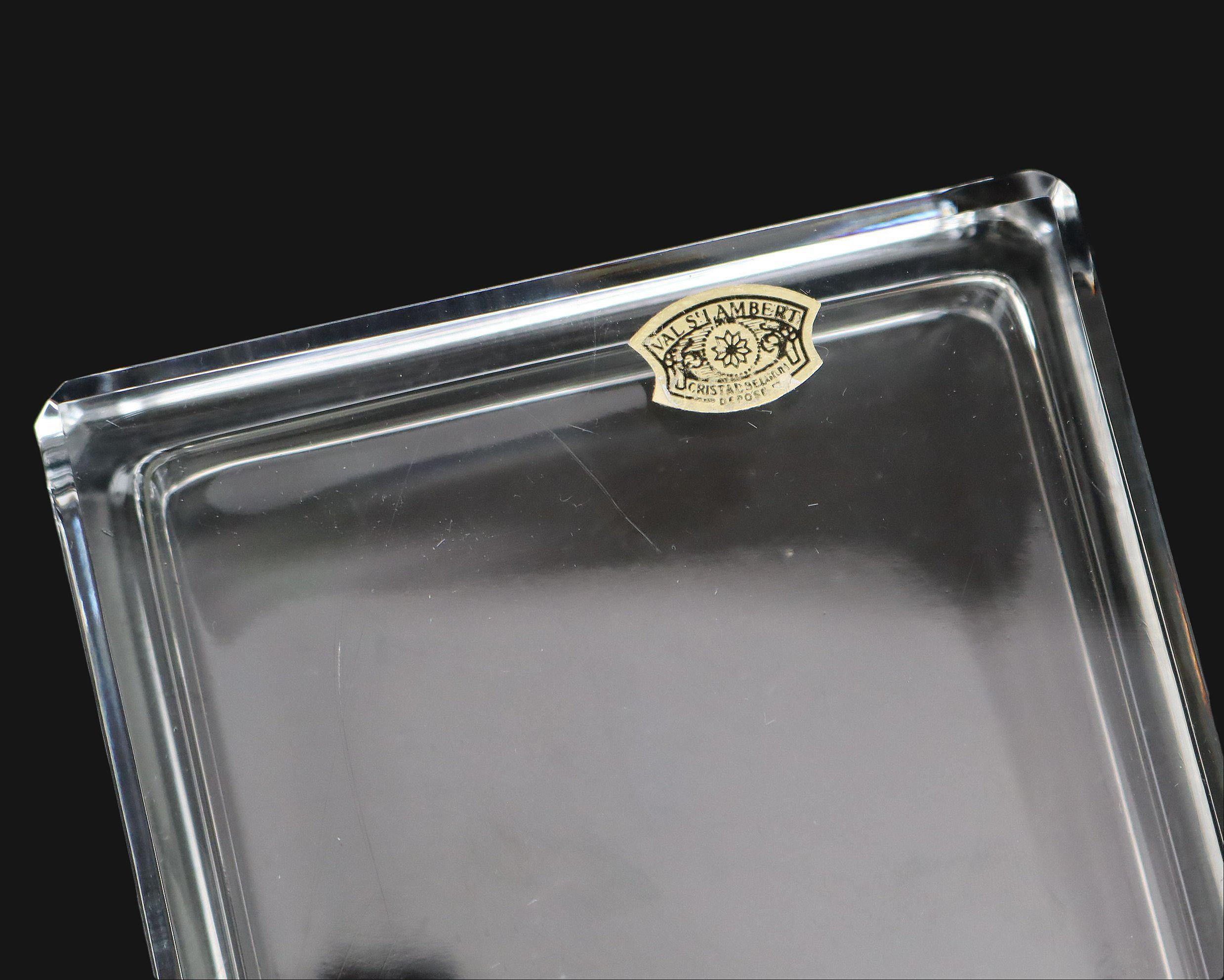 VAL ST LAMBERT Crystal Trinket Box - Dance De Flore Line - Etsy