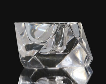 ミッドセンチュリーファセットカットクリスタルシガー灰皿 - Etsy 日本