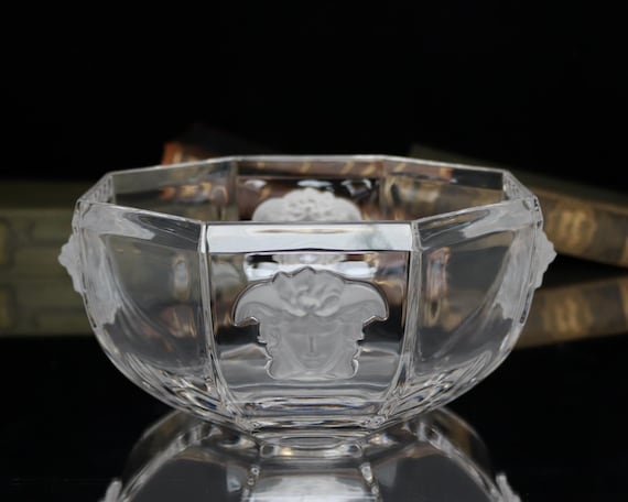 Rosenthal Versace Crystal Salad Bowl - Medusa Lumière Line - Etsy